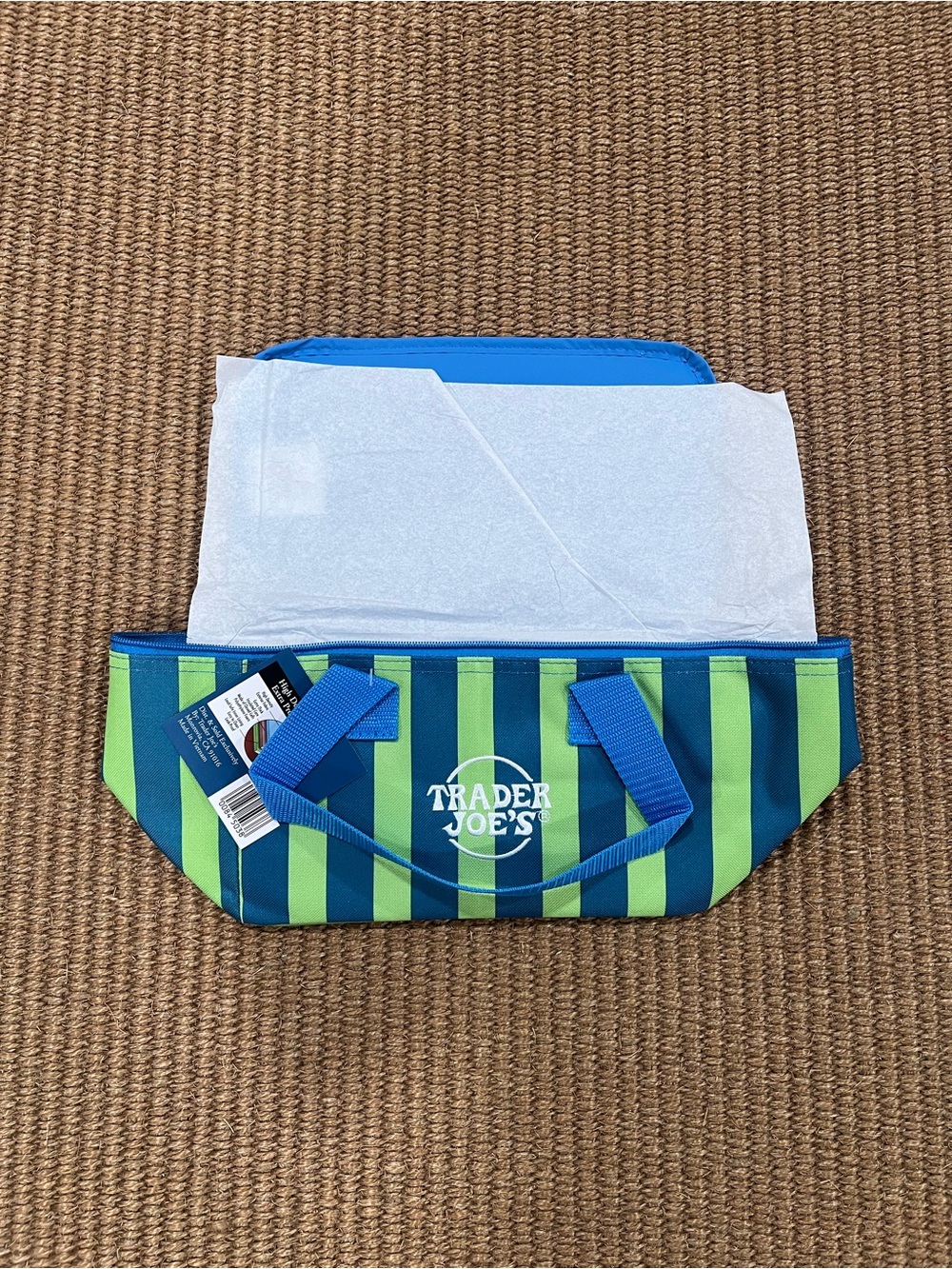 Trader Joe’s Summer Stripe Mini Insulated Cooler Bag NWT